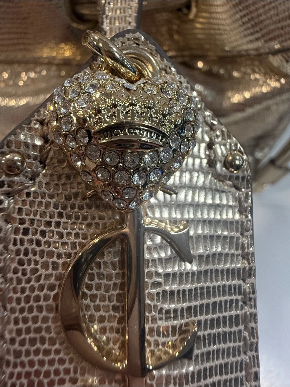Juicy Couture Metallic Gold Satchel